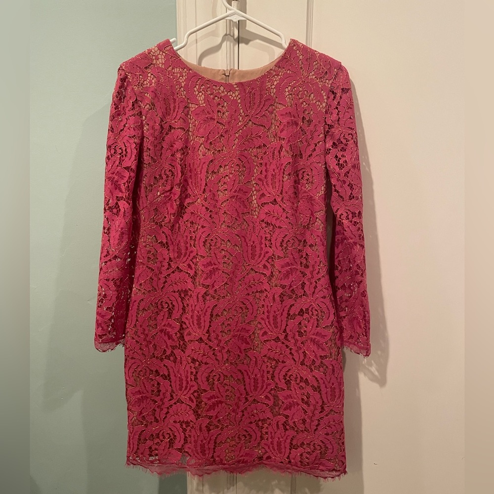 Dress the Population pink lace dress
